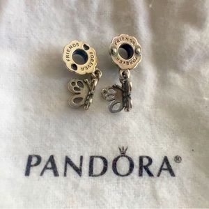 Pandora best friends forever butterfly dangles